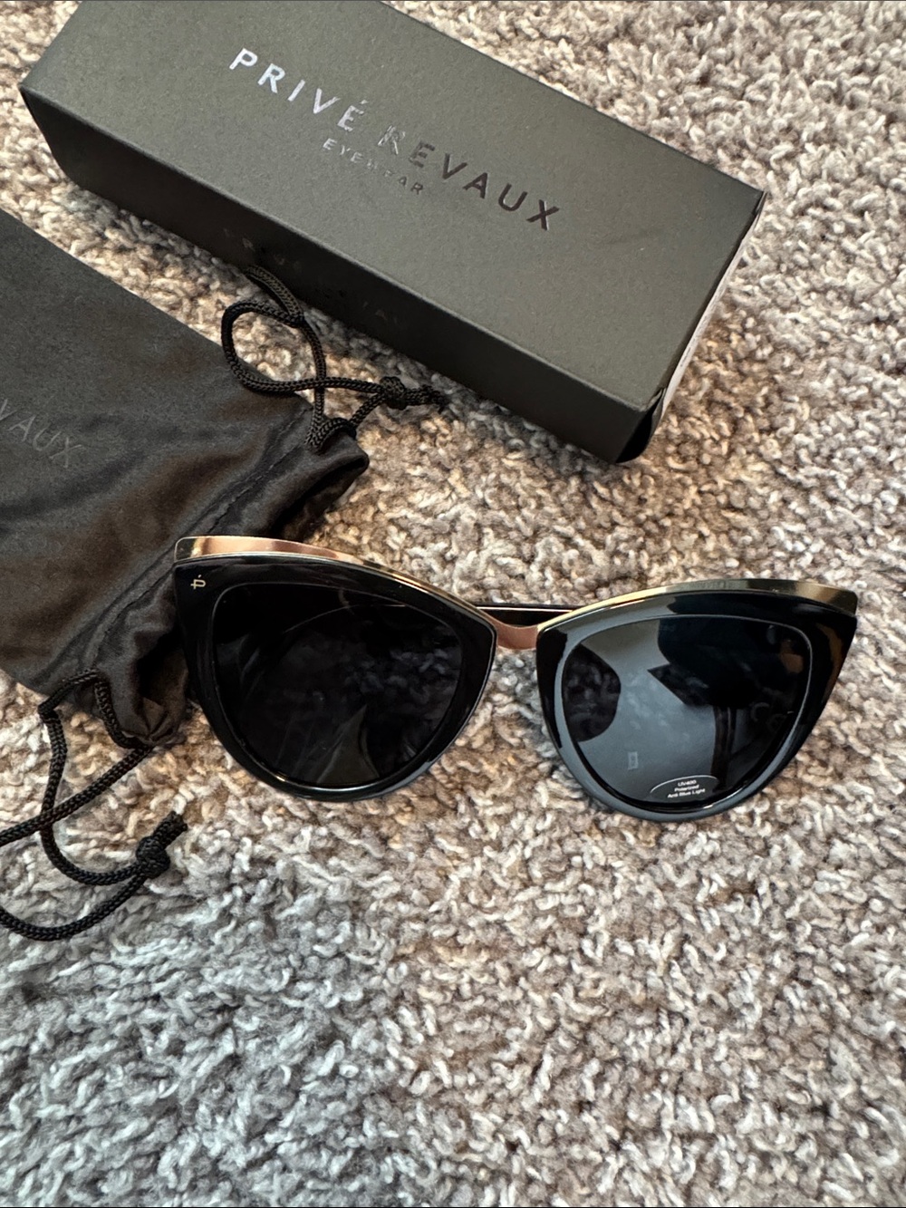 New Prive Revaux Eyewear The Juliet Black Sunglasses